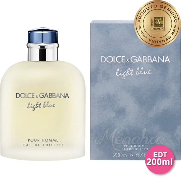 Comprar Perfume Dolce Gabbana Light Blue Masculino 200ml ORIGINAL com SELO ADIPEC