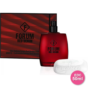 KIT FORUM RED DENIM DEO COLÔNIA + 1 SABONETE KIT