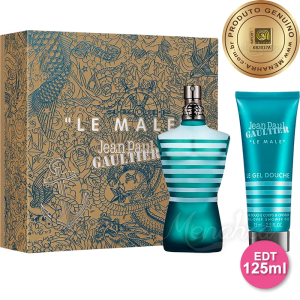 Conjunto Le Male Jean Paul Gaultier Masculino - Eau de Toilette 125ml + Gel de Banho 75ml