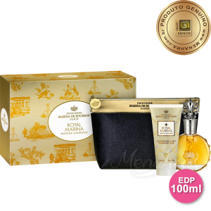 Conjunto Royal Marina Diamond Marina de Bourbon Feminino - Eau de Parfum 100ml + Loção Corporal 150ml + Nécessaire